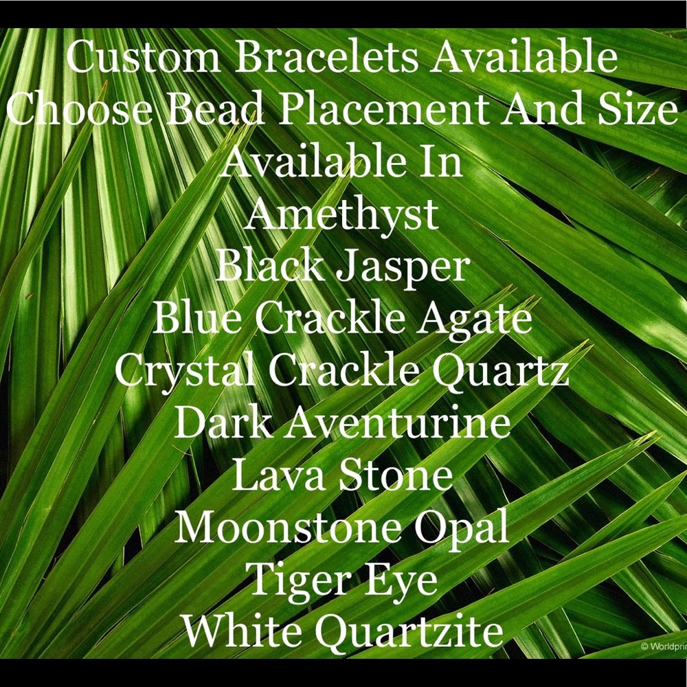 Custom Made Semi Precious Bead Stretch Bracelet